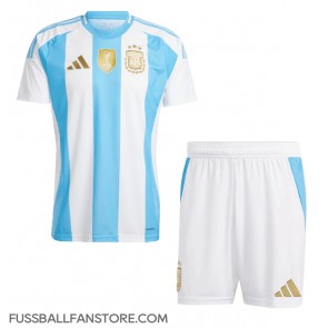 Argentinien Replik Heimtrikot Kinder Copa America 2024 Kurzarm (+ Kurze Hosen)